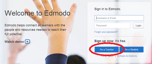 edmodo sign up teacher1